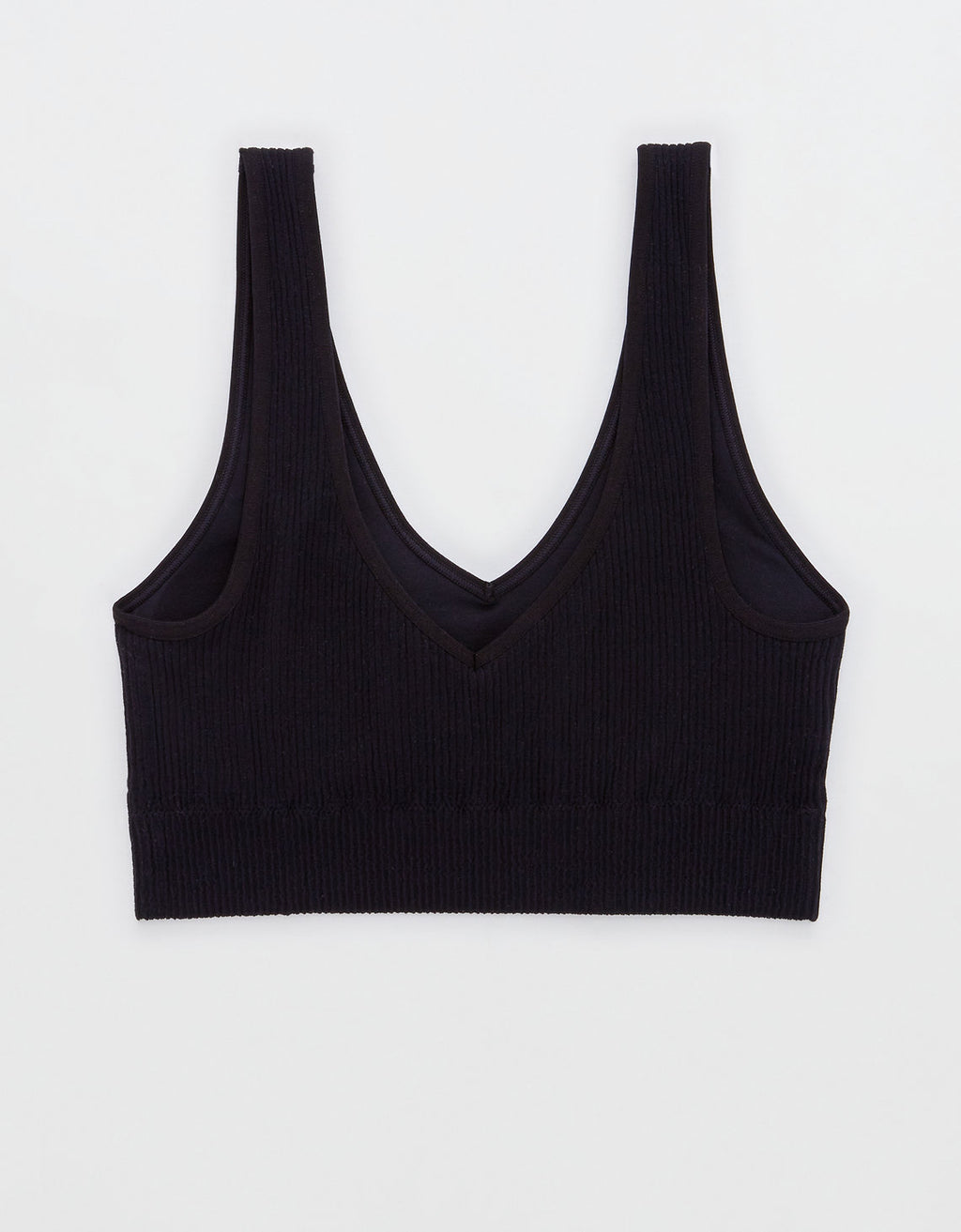 Bralette Superchill sin costuras By Aerie - Negro 2694_3669_073_b