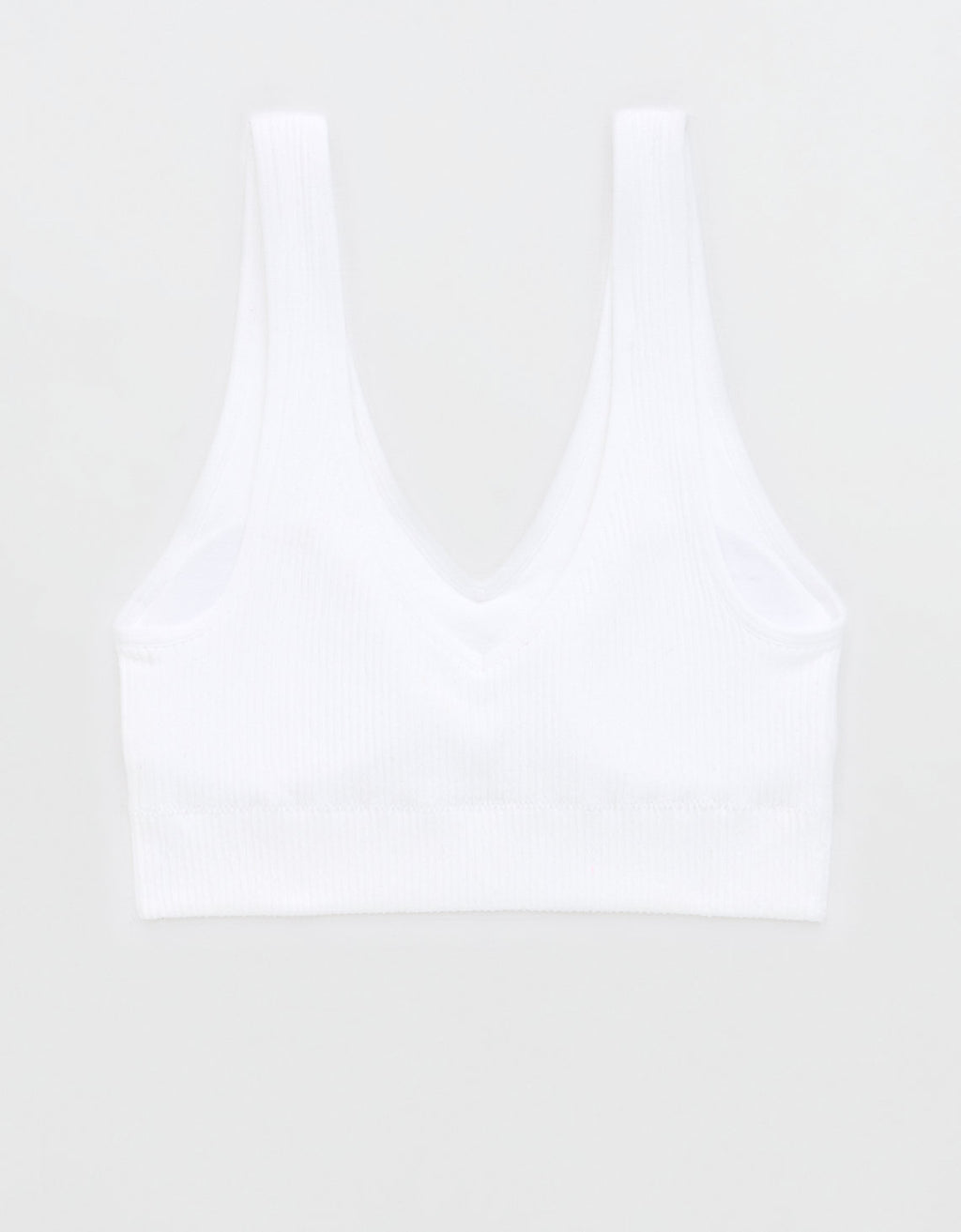 Bralette Superchill sin costuras By Aerie - Blanco 2694_3669_100_b