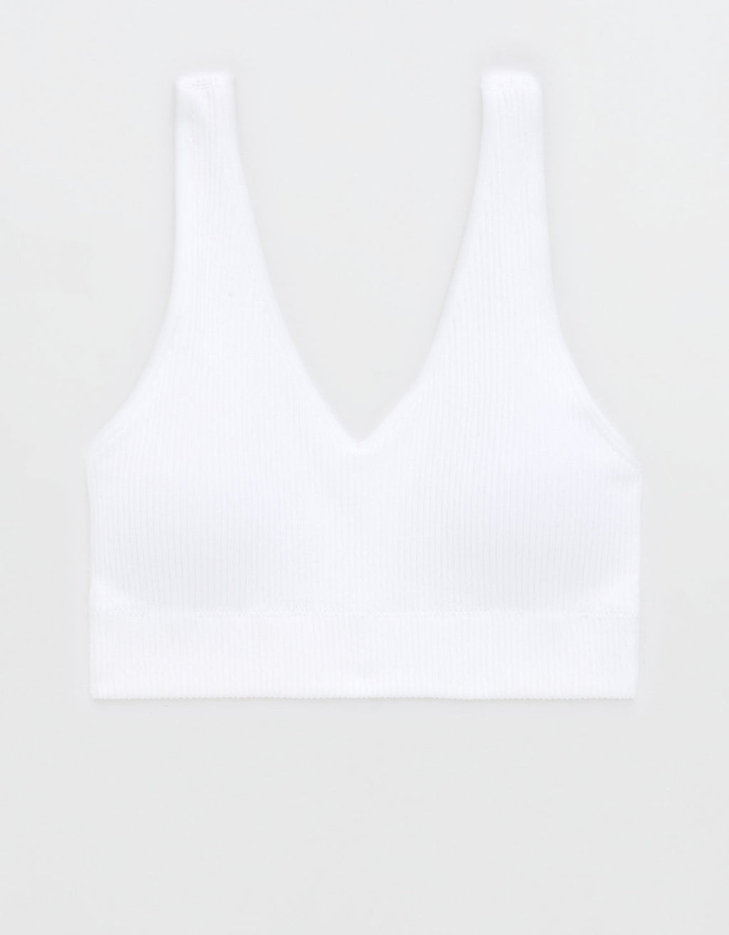Bralette Superchill sin costuras By Aerie - Blanco 2694_3669_100_f