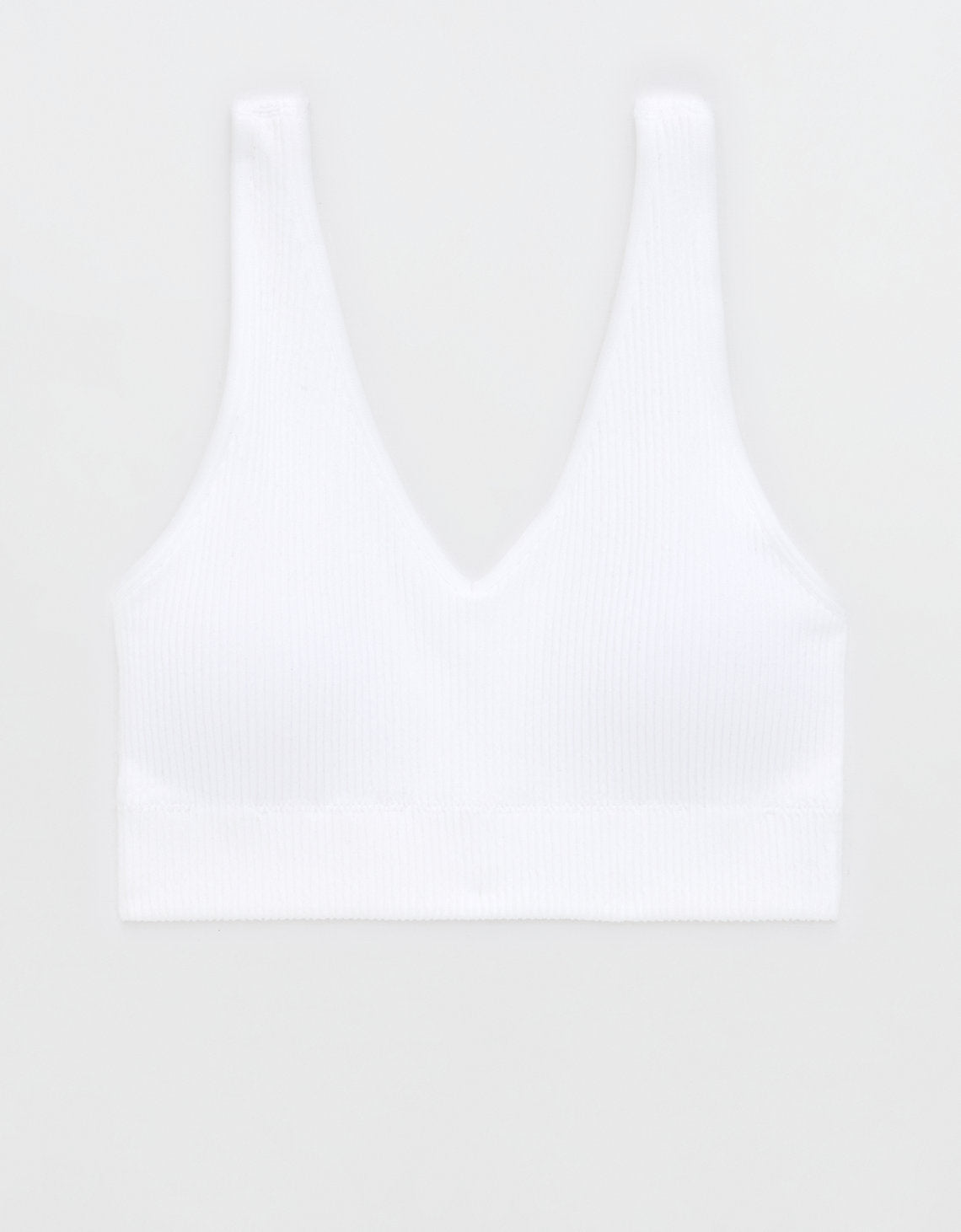 Bralette Superchill sin costuras By Aerie - Blanco 2694_3669_100_f