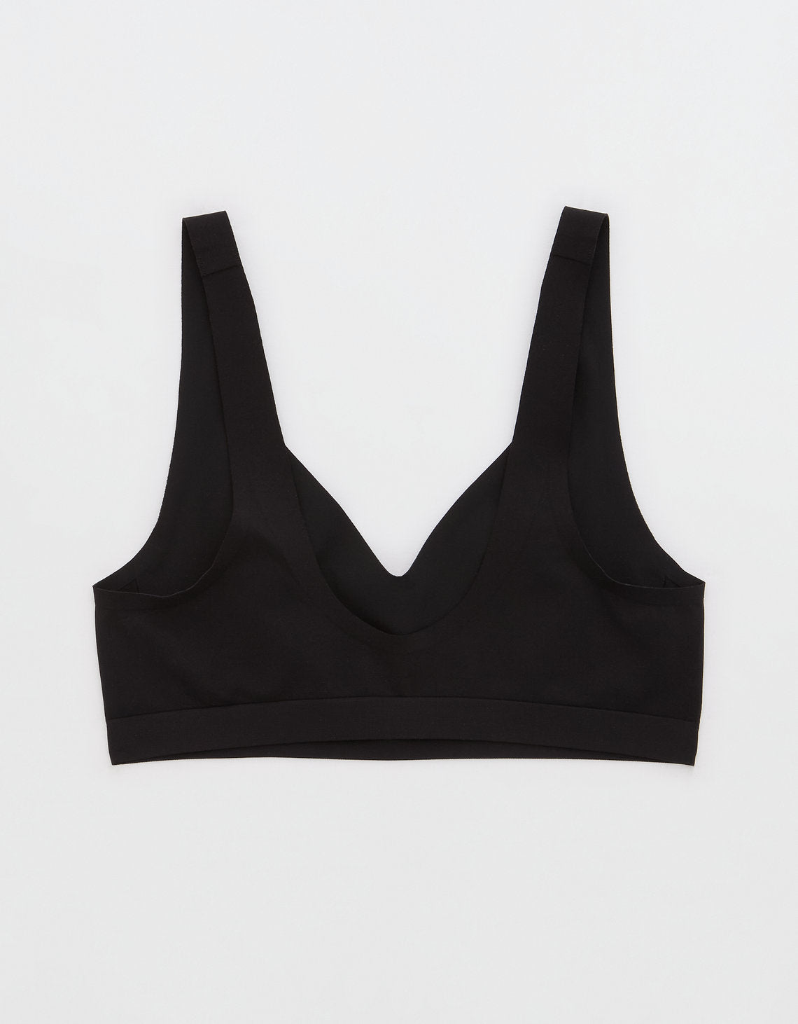 Bralette escotado sin costuras de mujer Aerie - Negro 2694_3785_073_b