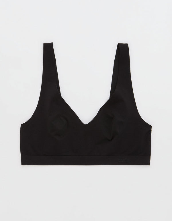 Bralette escotado sin costuras de mujer Aerie - Negro