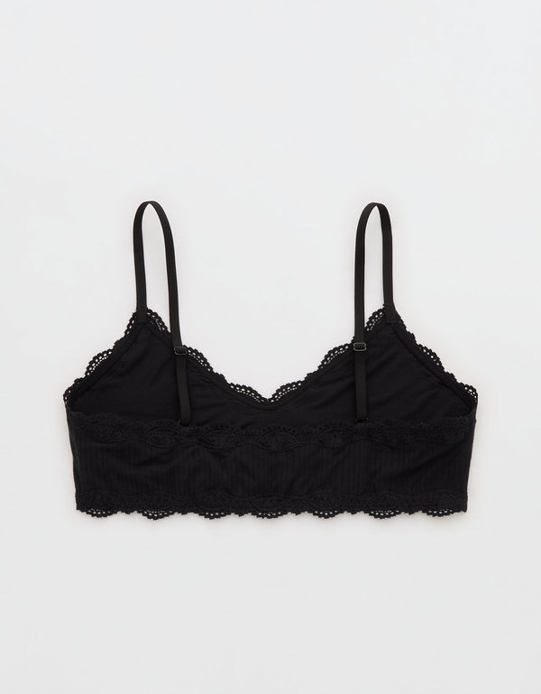 Bralette Superchill de encaje By Aerie - Negro