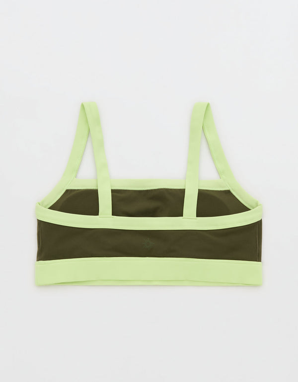 Sujetador deportivo colorblock Xtra Real me de Offline by Aerie - Verde