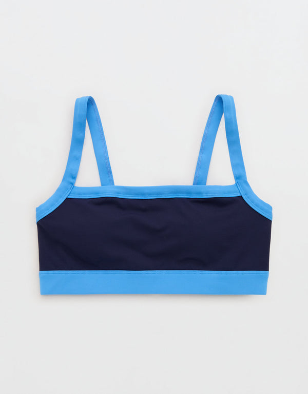 Sujetador deportivo colorblock Xtra Real me de Offline by Aerie - Azul