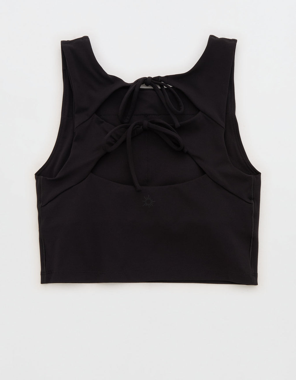 Sujetador Deportivo Largo con Lazo en la Espalda de Offline by Aerie Real Me Xtra - Negro 2696_1763_073_b