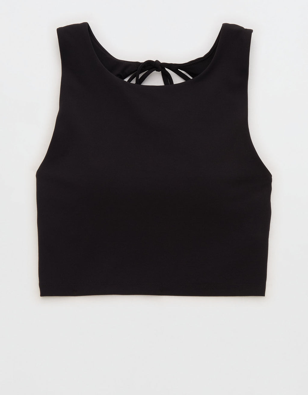 Sujetador Deportivo Largo con Lazo en la Espalda de Offline by Aerie Real Me Xtra - Negro 2696_1763_073_f