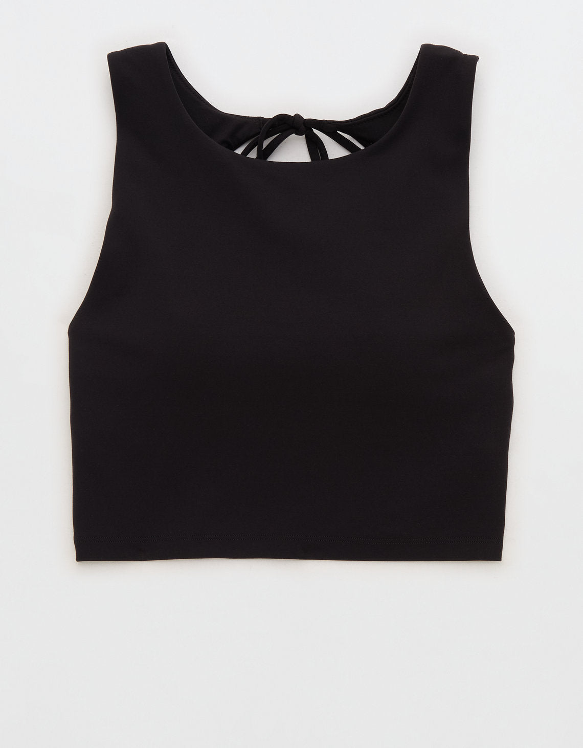 Sujetador Deportivo Largo con Lazo en la Espalda de Offline by Aerie Real Me Xtra - Negro 2696_1763_073_f