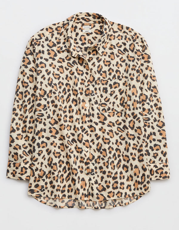 Camisa Aerie Seersucker Pj-to-party - Generico