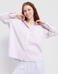 Camisa Aerie Seersucker Pj-to-party - Morado 2782_1307_593_of