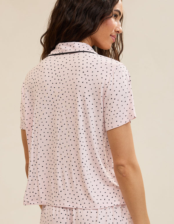 Camiseta de Pijama Manga Corta Real Soft By Aerie - Gris