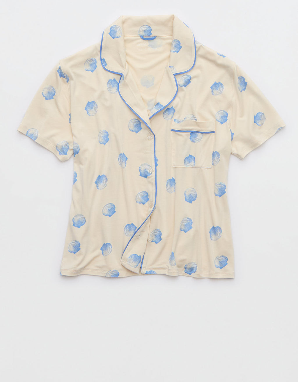 Camiseta de Pijama Manga Corta Real Soft By Aerie - Beige 2782_1416_109_f