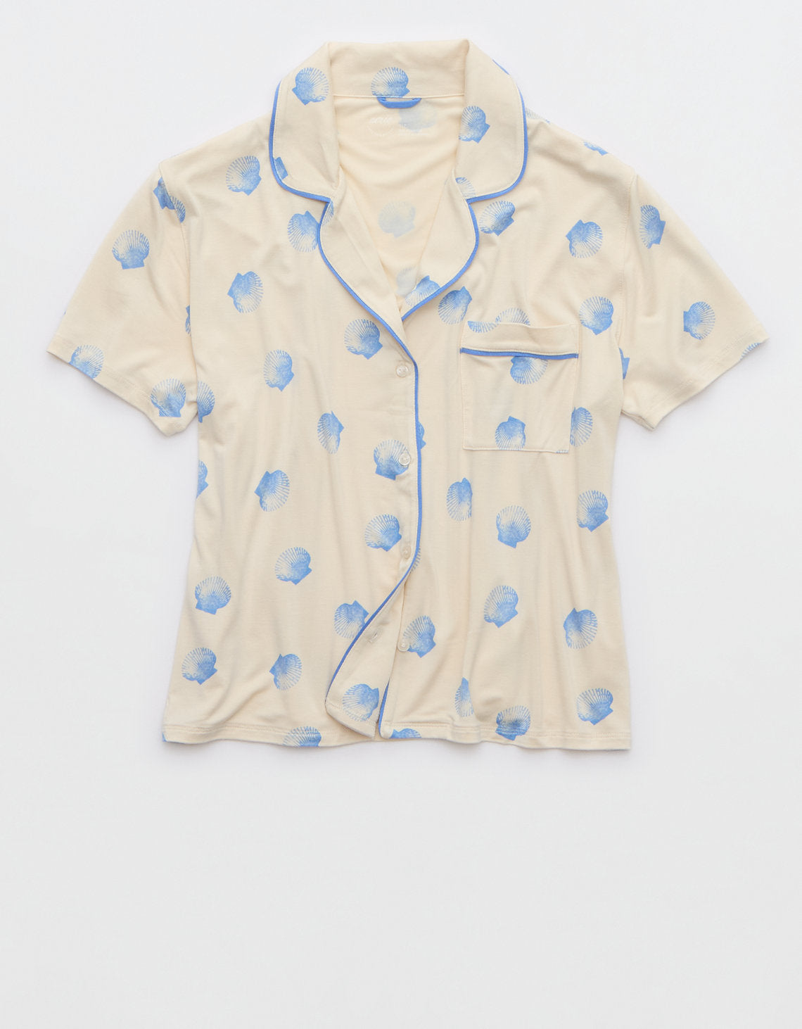 Camiseta de Pijama Manga Corta Real Soft By Aerie - Beige 2782_1416_109_f