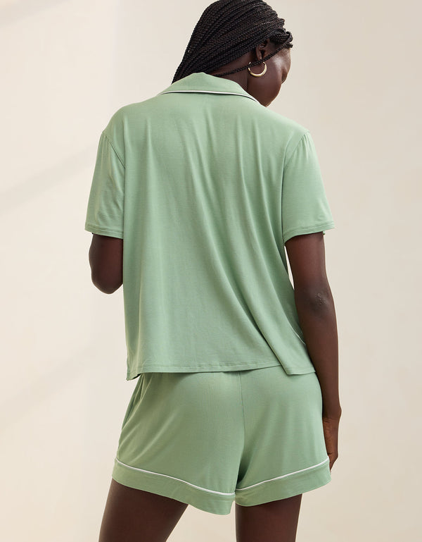 Camiseta de Pijama Manga Corta Real Soft By Aerie - Verde