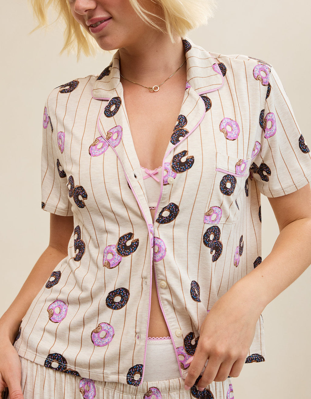 Camiseta de Pijama Manga Corta Real Soft By Aerie - Generico 2782_1416_505_d2