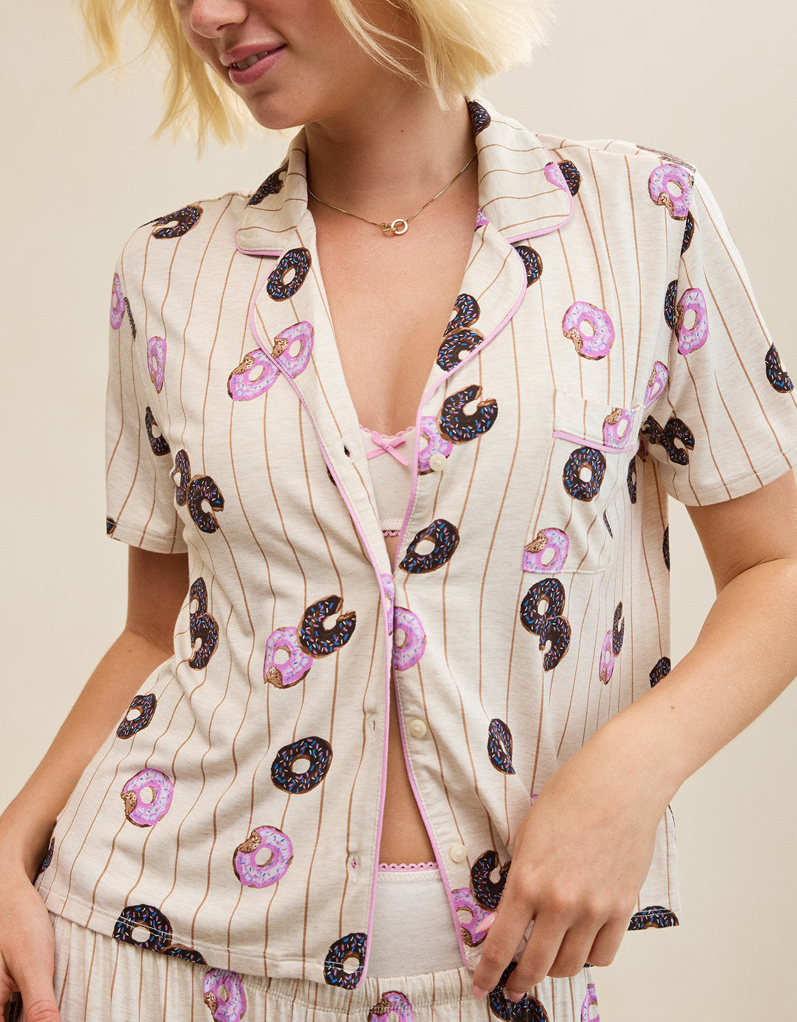 Camiseta de Pijama Manga Corta Real Soft By Aerie - Generico 2782_1416_505_d2