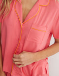 Camiseta de Pijama Manga Corta Real Soft By Aerie - Rosa 2782_1416_619_os