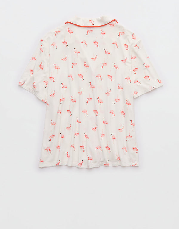 Camiseta de Pijama Manga Corta Real Soft By Aerie - Generico