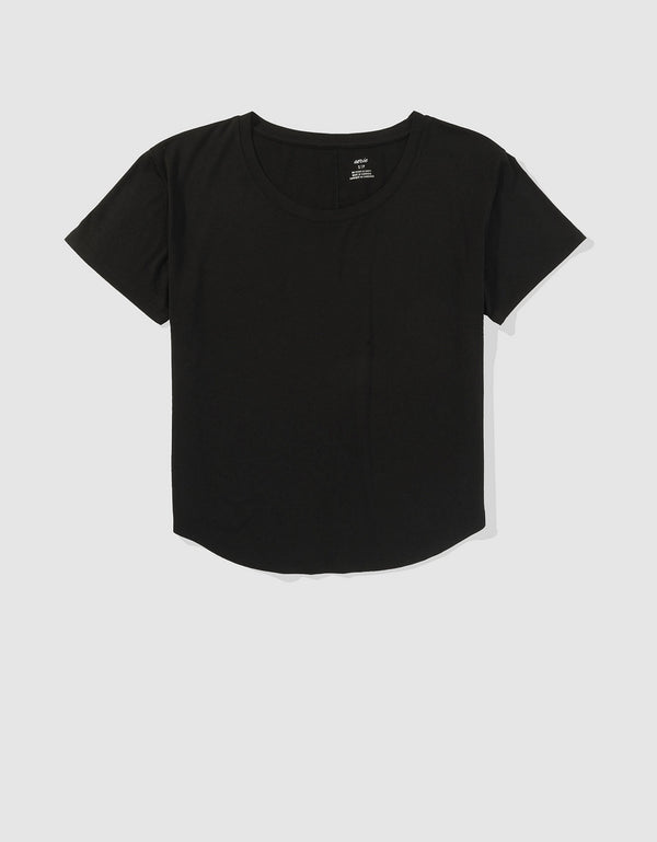 Camisa de pijama Aerie en franela - Negro