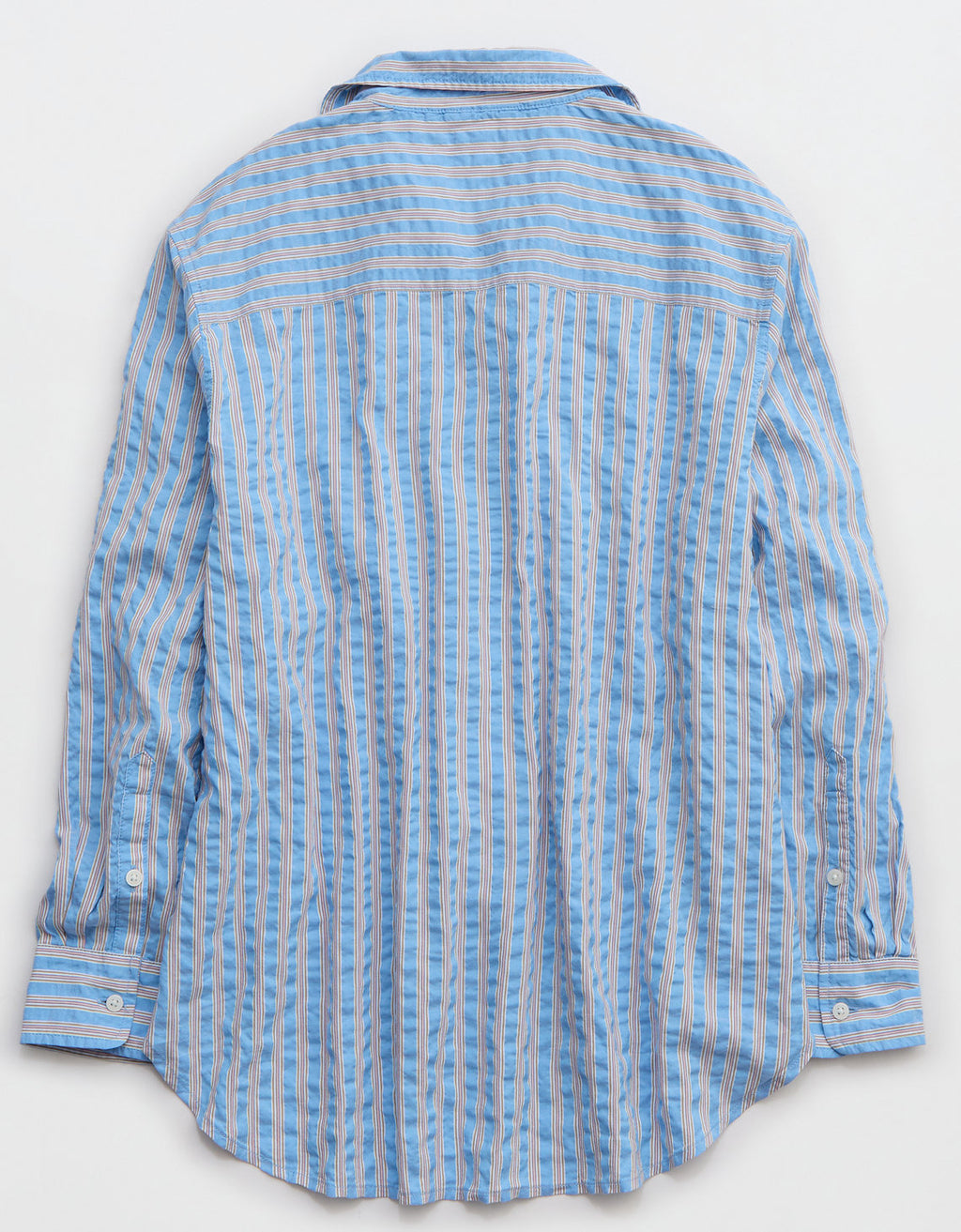 Camisa de pijama Aerie de rayas manga larga para mujer - Azul 2782_1472_519_b