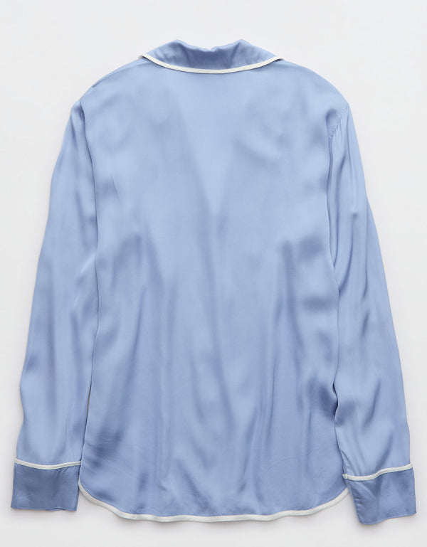 Camisa de Pijama Mujer Aerie - Azul
