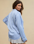 Camisa de Pijama Mujer Aerie - Azul 2782_1620_412_of
