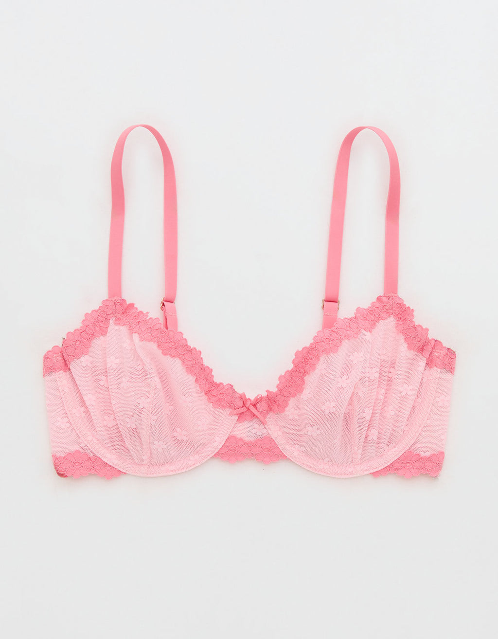 Bra Show Off Daisy Mesh sin relleno By Aerie - Rosa 2791_5331_602_f