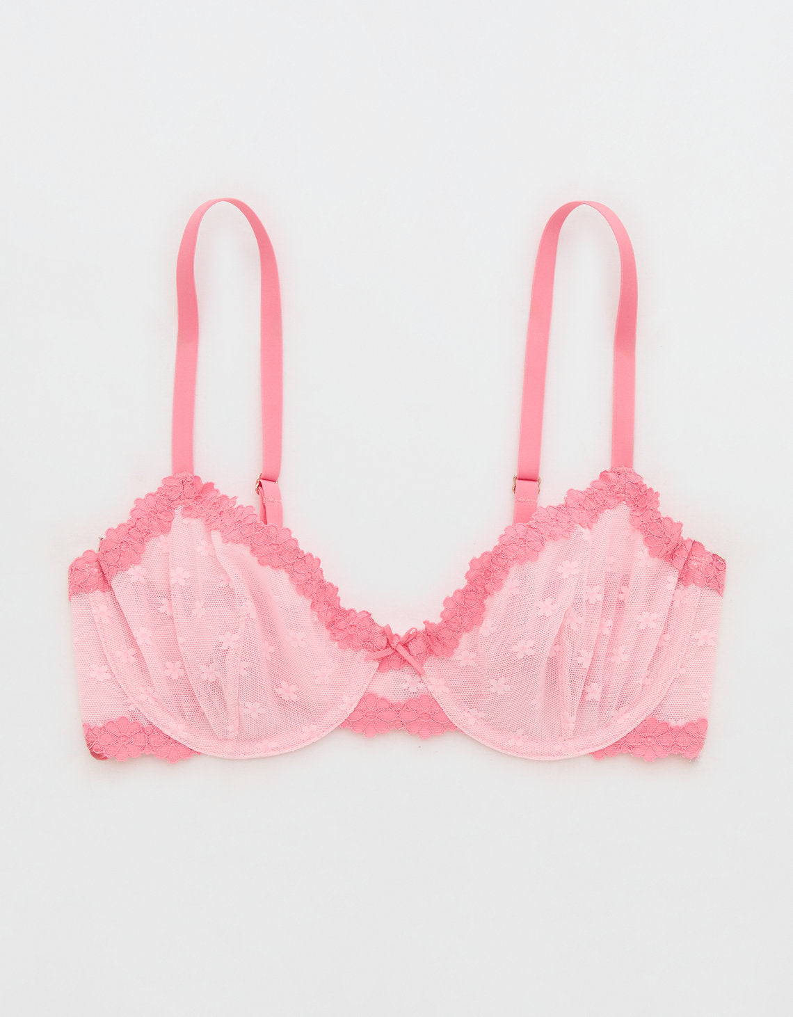 Bra Show Off Daisy Mesh sin relleno By Aerie - Rosa 2791_5331_602_f