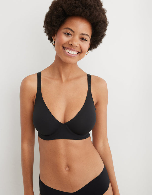 SMOOTHEZ Bra Unlined Aerie - Negro