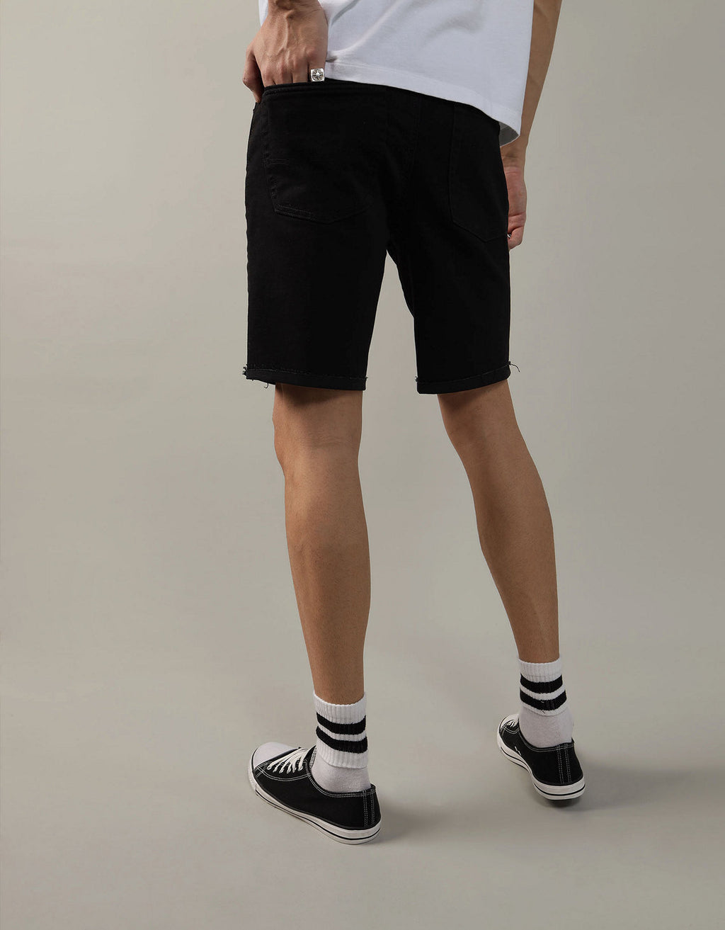 Short en denim Ae Extreme Flex - Negro 3131_7659_001_ob