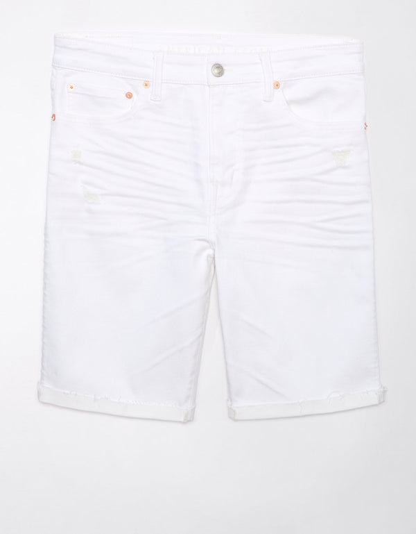 Short Denim con Stretch Hombre AE - Blanco