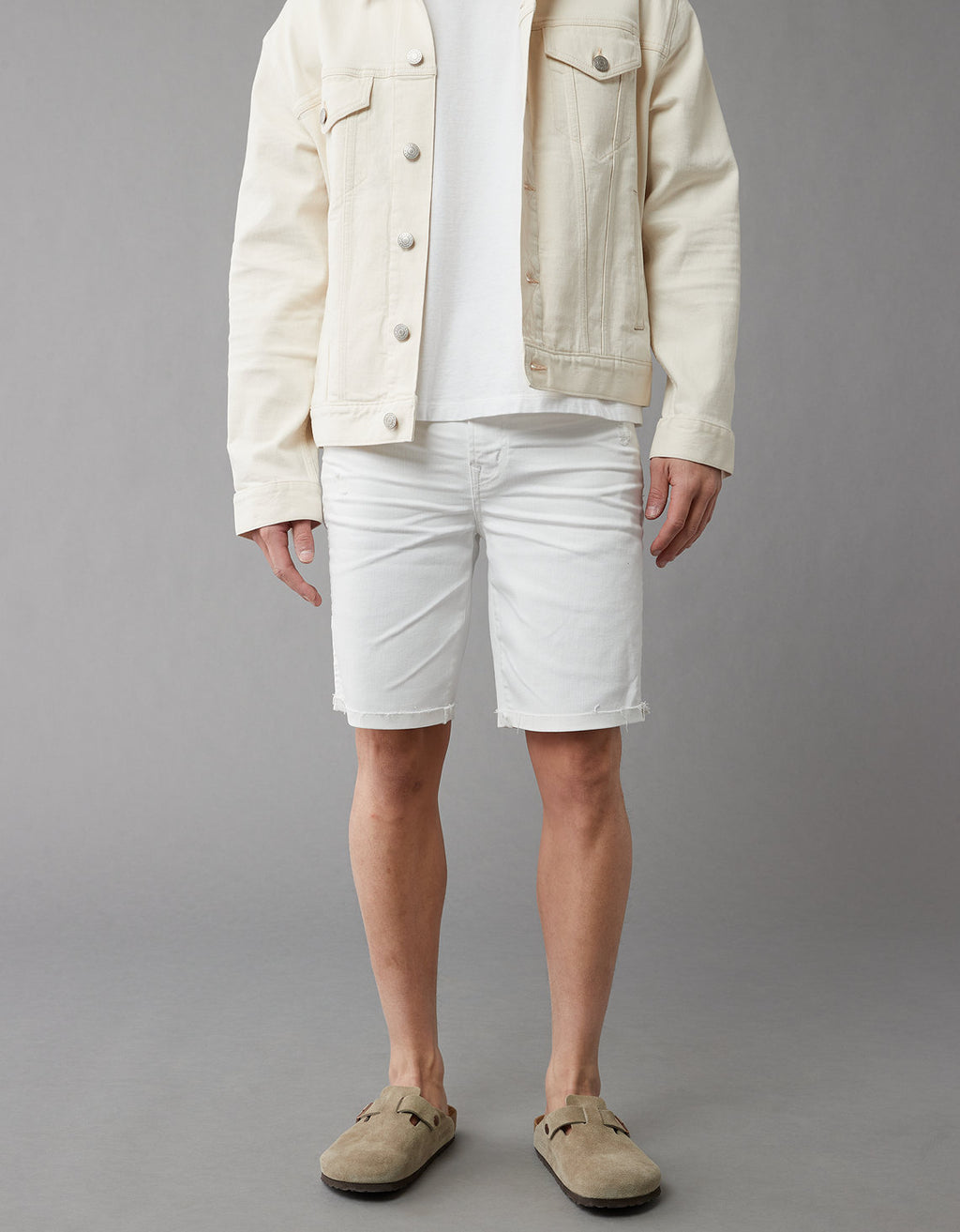 Short Denim con Stretch Hombre AE - Blanco 3131_7746_100_of
