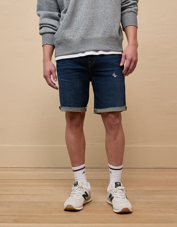 Bermuda en Denim con desgaste Hombre AE - Generico