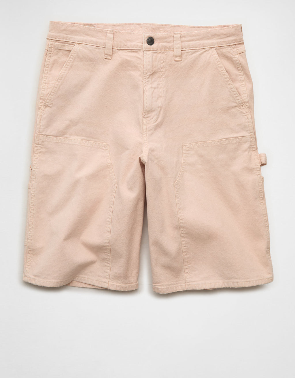 Shorts de mezclilla anchos estilo carpintero. - Rosa 3131_8214_615_f