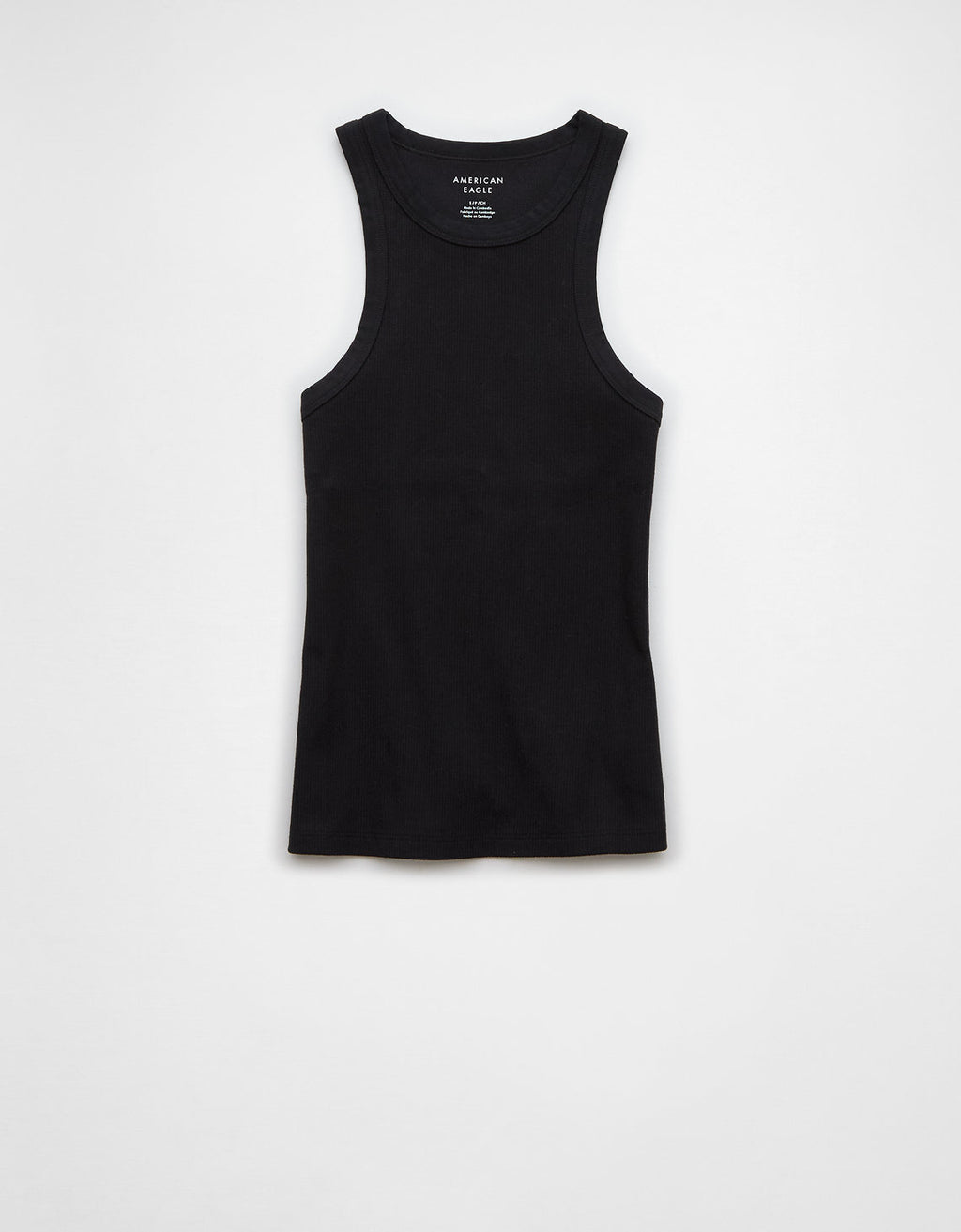 Blusa AE cuello redondo sin mangas para mujer - Negro 3171_5961_001_f