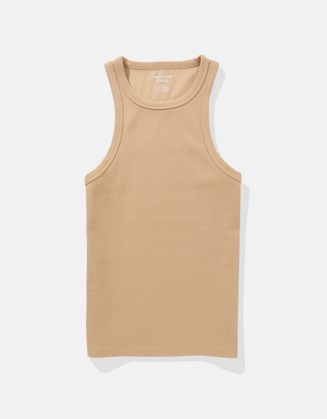 Blusa AE cuello redondo sin mangas para mujer - café 3171_5961_212_f