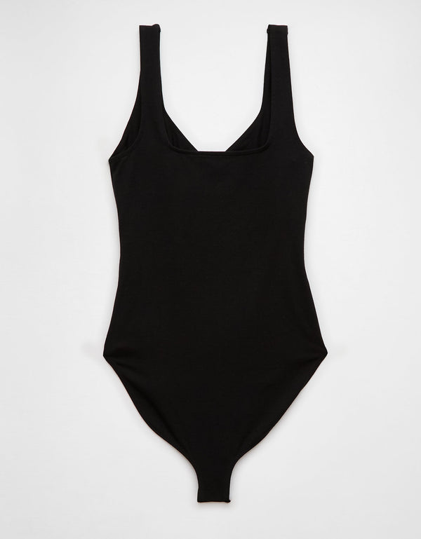 Body de cuello en V Ae - Negro