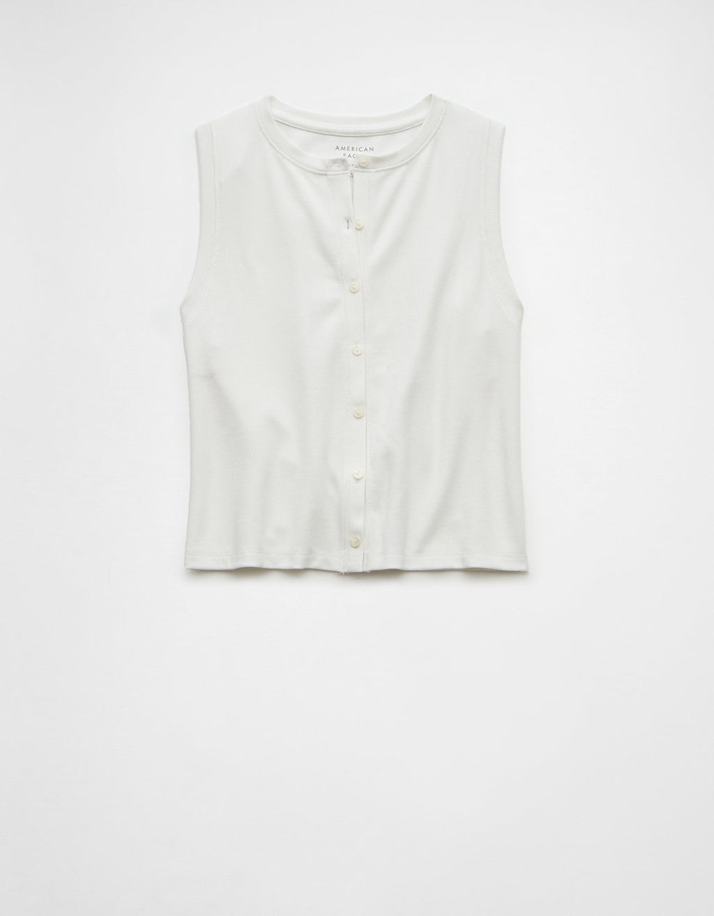 Tank top con botones de mujer AE - Blanco 3171_6053_100_f