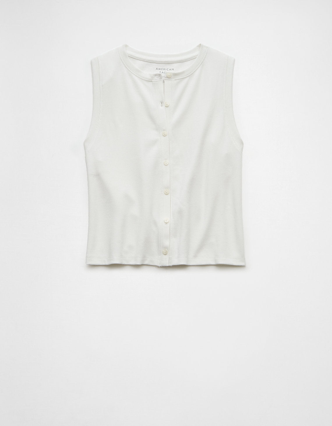 Tank top con botones de mujer AE - Blanco 3171_6053_100_f