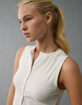 Tank top con botones de mujer AE - Blanco 3171_6053_100_of