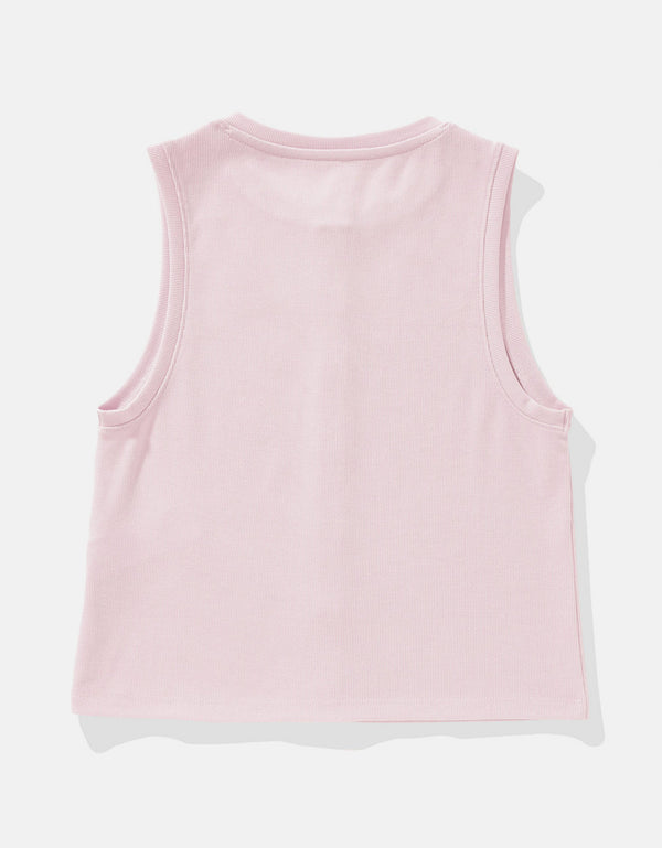 Tank top con botones de mujer AE - Azul