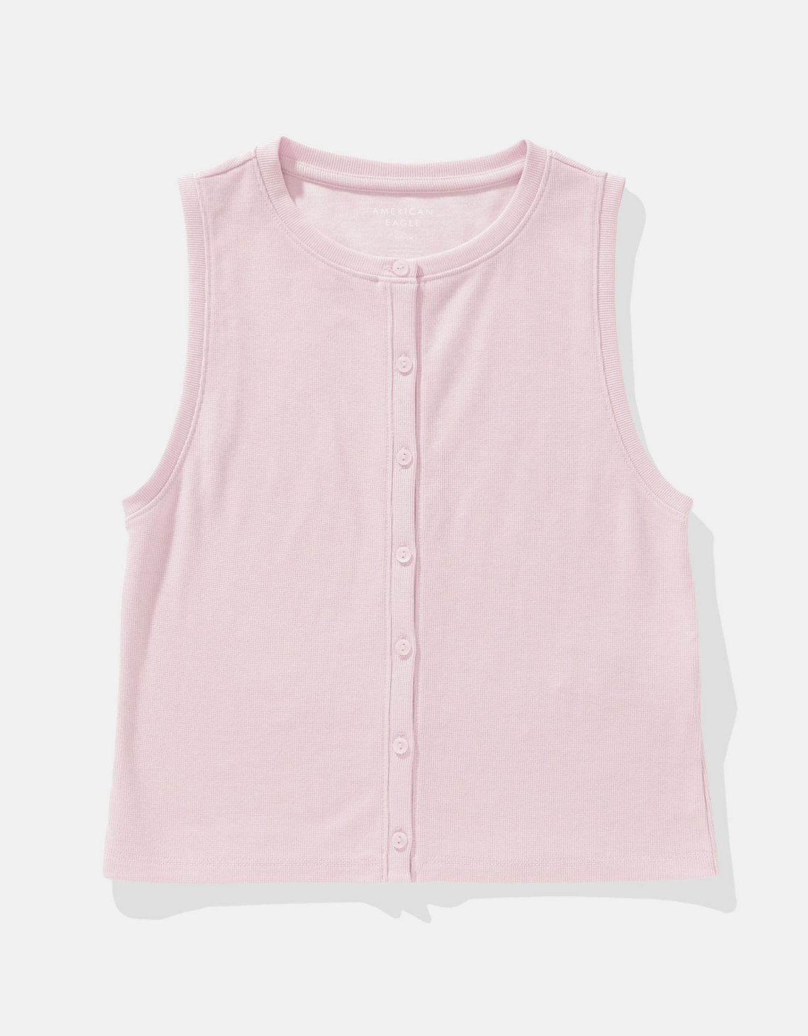 Tank top con botones de mujer AE - Azul 3171_6053_577_f