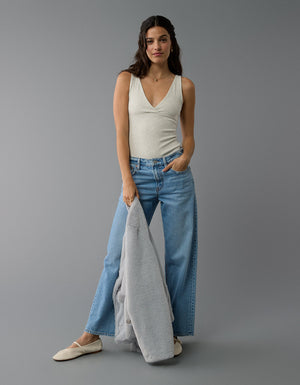 AE Body con Escote V y Frente Envolvente - Gris 3171_6093_092_of