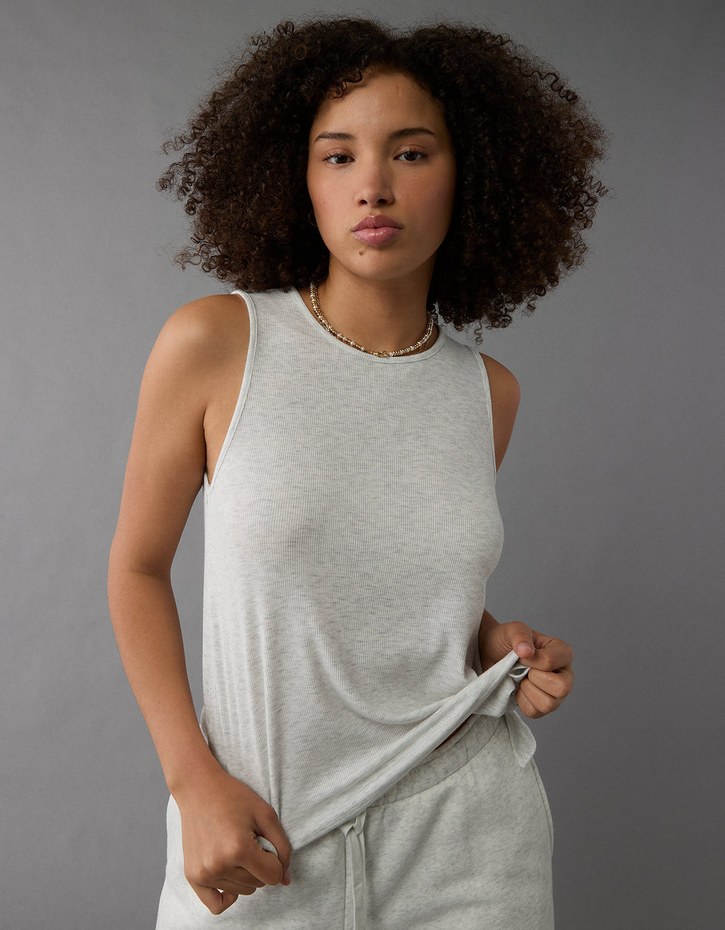 Tank Top Soft & Sexy Ae - Gris 3171_6165_006_os