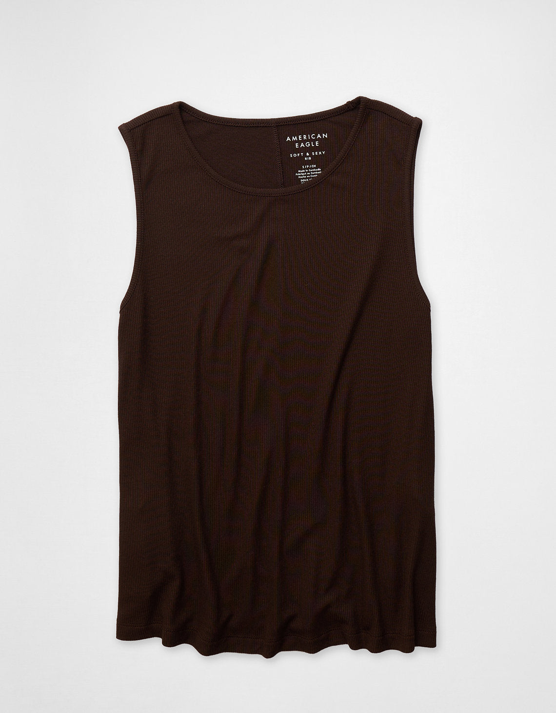 Tank Top Soft & Sexy Ae - Café 3171_6370_203_f