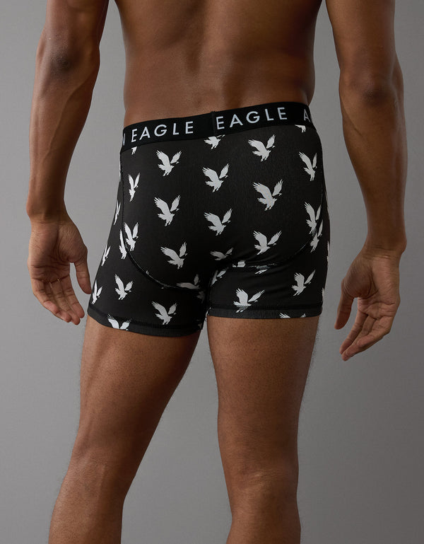 Bóxer Clásico estampado Hombre AE - Negro