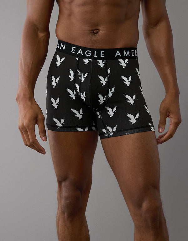 Bóxer Clásico estampado Hombre AE - Negro