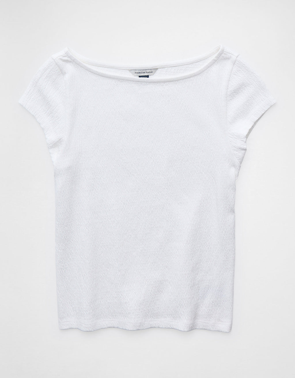 Camiseta Texturizada con Cuello en V - Blanco 3375_1823_139_f