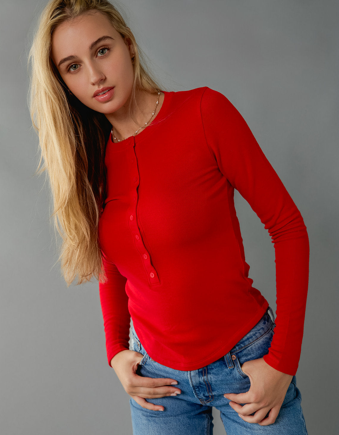 Camiseta de Manga Larga Tipo Henley Ae - Generico 3376_1500_688_of