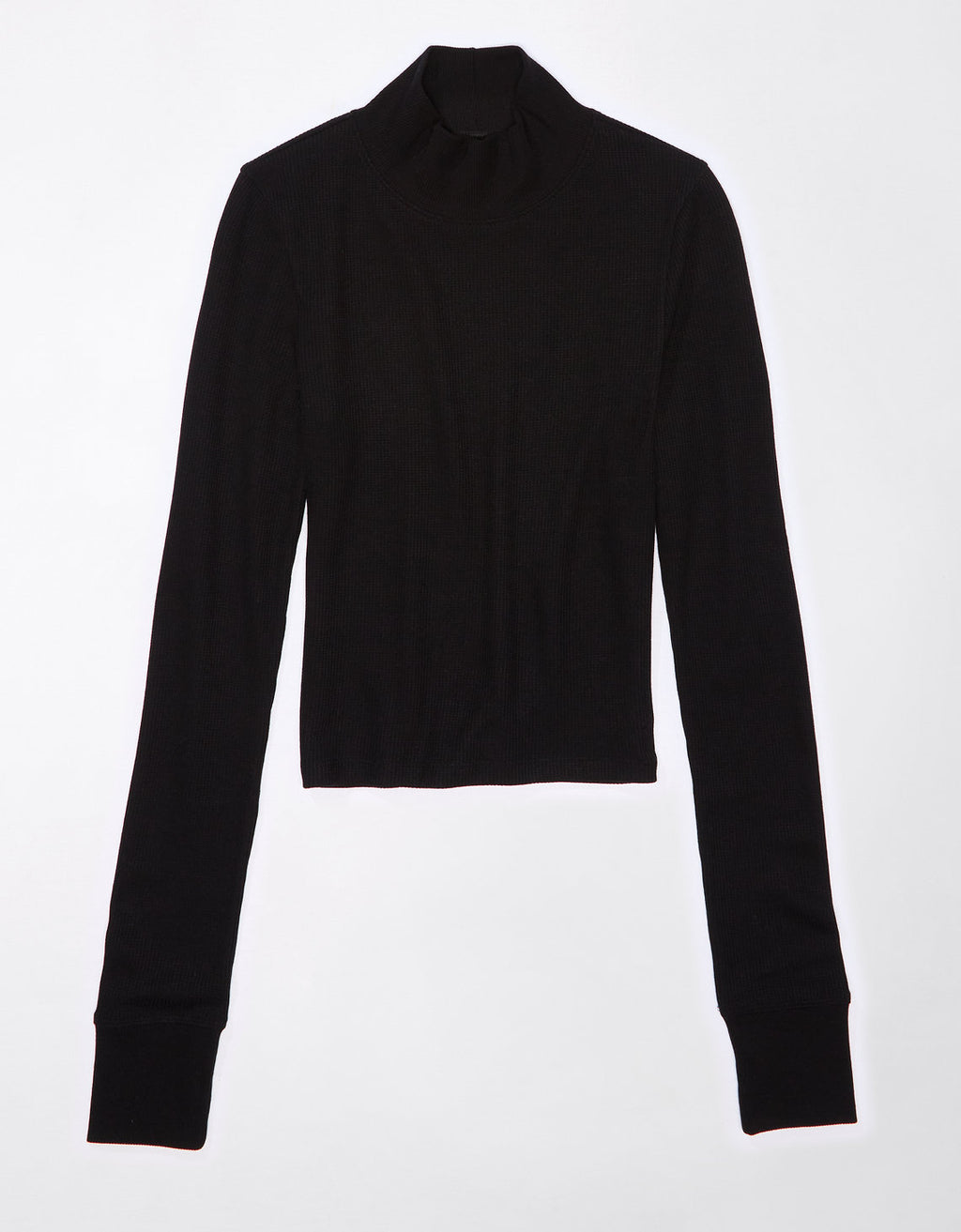 Camiseta AE cuello tortuga manga larga - Negro 3376_9067_001_f